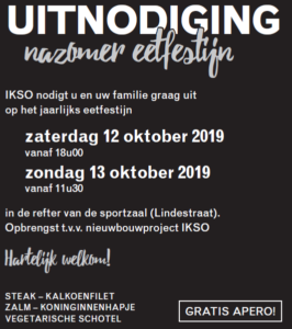 2019 uitnodiging eetfestijn